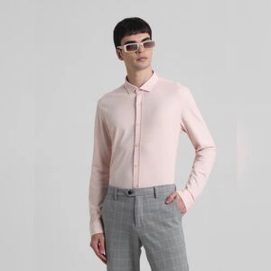 JACK & JONES JACK&JONES Pink Knitted Full Sleeves Shirt