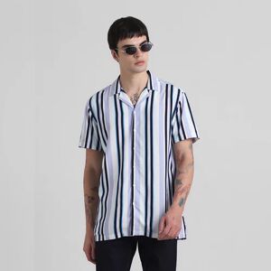 JACK & JONES JACK&JONES Blue Striped Short Sleeves Shirt