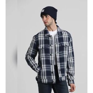 JACK & JONES JACK&JONES Navy Blue Check Cotton Jacket