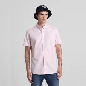 JACK & JONES JACK&JONES Pink Cotton Short Sleeves Shirt