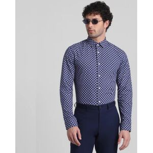 JACK & JONES JACK&JONES Blue Polka Dot Full Sleeves Shirt