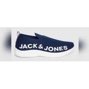 JACK & JONES JACK&JONES Blue Logo Print Slip On Sneakers