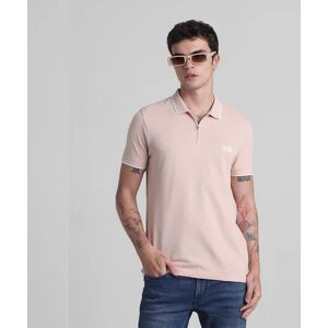 JACK & JONES JACK&JONES Pink Zip Detail Polo T-shirt