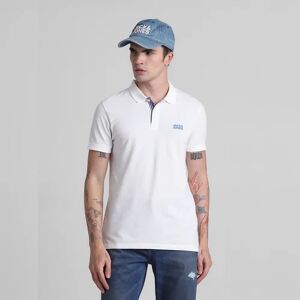 JACK & JONES JACK&JONES White Check Placket Polo T-shirt