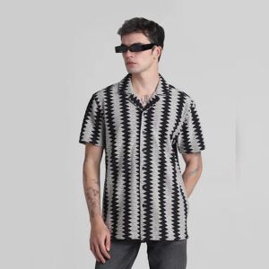 JACK & JONES JACK&JONES Black Printed Jacquard Shirt