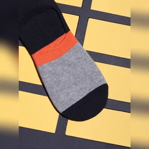 JACK & JONES JACK&JONES Navy Blue Colourblocked No-Show Socks