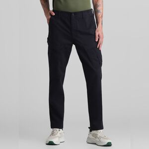 JACK & JONES JACK&JONES Black Mid Rise Cargo Pants