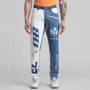 JACK & JONES JACK&JONES URBAN RACERS by JACK&JONES White Low Rise Slim Fit Jeans