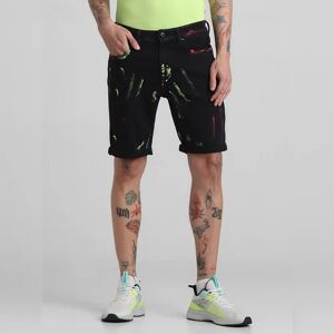 JACK & JONES JACK&JONES Black Paint Print Co-ord Set Shorts