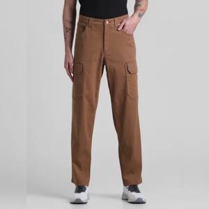 JACK & JONES JACK&JONES Brown Mid Rise Cargo Pants