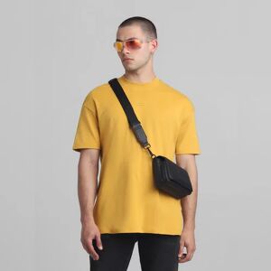 JACK & JONES JACK&JONES Yellow Oversized Crew Neck T-shirt