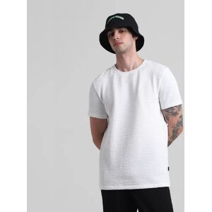 JACK & JONES JACK&JONES White Knitted Crew Neck T-shirt