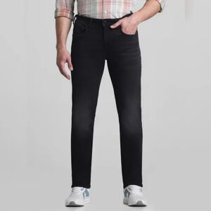 JACK & JONES JACK&JONES Black Mid Rise Clark Regular Fit Jeans