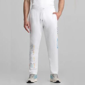 JACK & JONES JACK&JONES RICK & MORTY White Mid Rise Printed Sweatpants