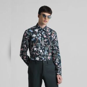 JACK & JONES JACK&JONES Green Floral Full Sleeves Shirt