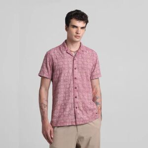 JACK & JONES JACK&JONES Pink Embroidered Short Sleeves Shirt