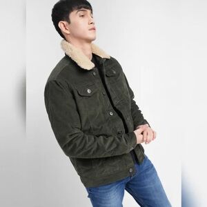 JACK & JONES JACK&JONES Dark Green Corduroy Jacket