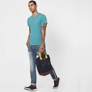 JACK & JONES JACK&JONES Turquoise V Neck T-shirt