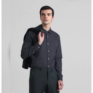 JACK & JONES JACK&JONES Black Printed Full Sleeves Shirt