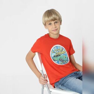 JACK & JONES JUNIOR JACK&JONES BOYS Red Sequin Detail Printed T-shirt