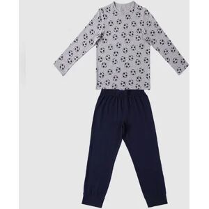 JACK & JONES JUNIOR JACK&JONES Boys Grey Football Print Sleepwear Set