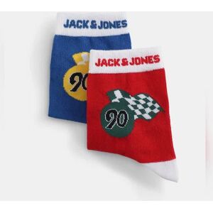 JACK & JONES JACK&JONES Pack of 2 Racer Print Mid-Length Socks