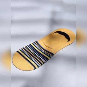 JACK & JONES JACK&JONES Yellow Striped No-Show Socks