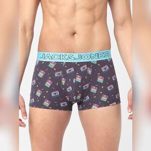 JACK & JONES JACK&JONES Blue &amp; Purple Printed Trunks - Pack of 2