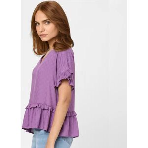 VERO MODA Purple Frill Detailing Top