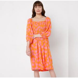 VERO MODA Orange Polka Dot Fit &amp; Flare Dress