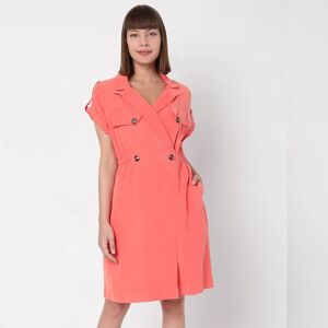 VERO MODA Peach Wrap Dress