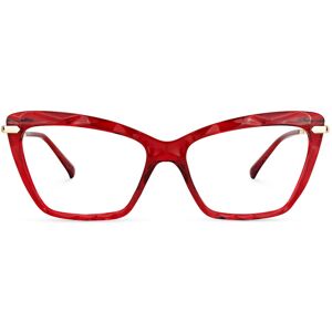 Vooglam Optical Annie - Rectangle Red Eyeglasses