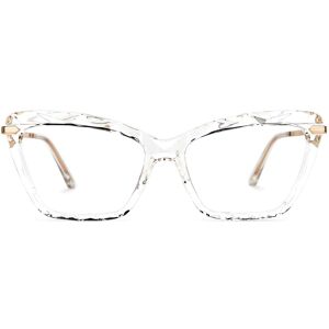 Vooglam Optical Annie - Rectangle Transparent Crystal Clear Eyeglasses