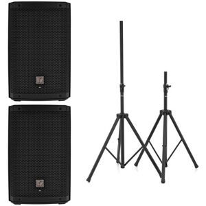 EV ZLX 8P G2 Stereo Stand Bundle nero