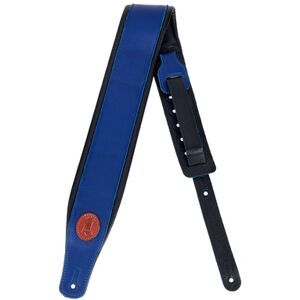 Levys Pad. Garm. Leather Strap 3"BLU Blue