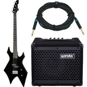 Harley Benton WB-20BK Rock Series w/Warwick nero