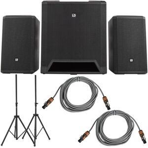 LD Systems Dave 15 G4X Stand Bundle nero