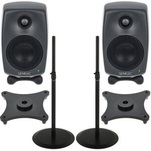 Genelec 8020 DPM Stand Bundle BK antracite