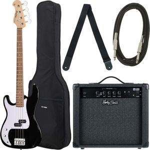Harley Benton HBP120BK LH Bundle 1 nero lucido