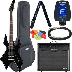 Harley Benton WL-20BK Rock Series Set 2 nero lucido