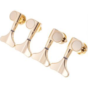 Harley Benton Parts Bass Tuners Set Gold Gold glossy
