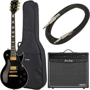 Harley Benton SC-500 BK Vintage Serie Bundle nero lucido