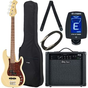 Harley Benton PJ-74 VW Vintage Series Bundle bianco vintage lucido