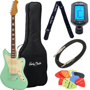 Harley Benton JA-60CC Seafoam Green Bundle verde acqua marina