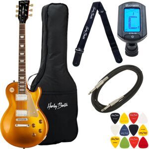 Harley Benton SC-450Plus GT Vintage S Bundle Gold Top lucido
