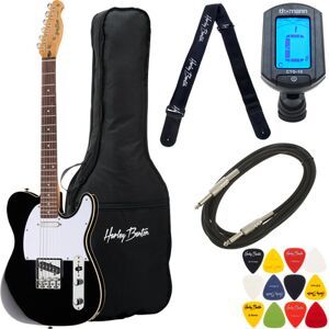 Harley Benton TE-62DB BK Bundle nero lucido