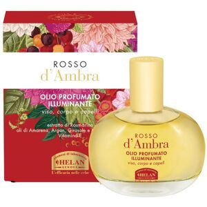 HELAN COSMESI Srl Rosso dAmbra olio profumo illuminante - olio corpo profumato illuminante