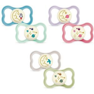 Baby Italia MAM Succh.Air Night Sil.16+2pz