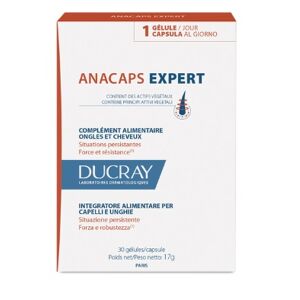 Anacaps Expert Ducray Unghie e Capelli Progressiv Integratore Alimentare 30 Capsule