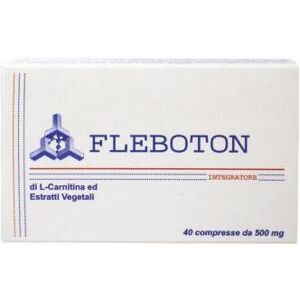 SI.ME.FARM.Sas Fleboton 500 mg 40 Compresse Integratore per Circolazione Venosa and Benessere Gambe Pesanti
